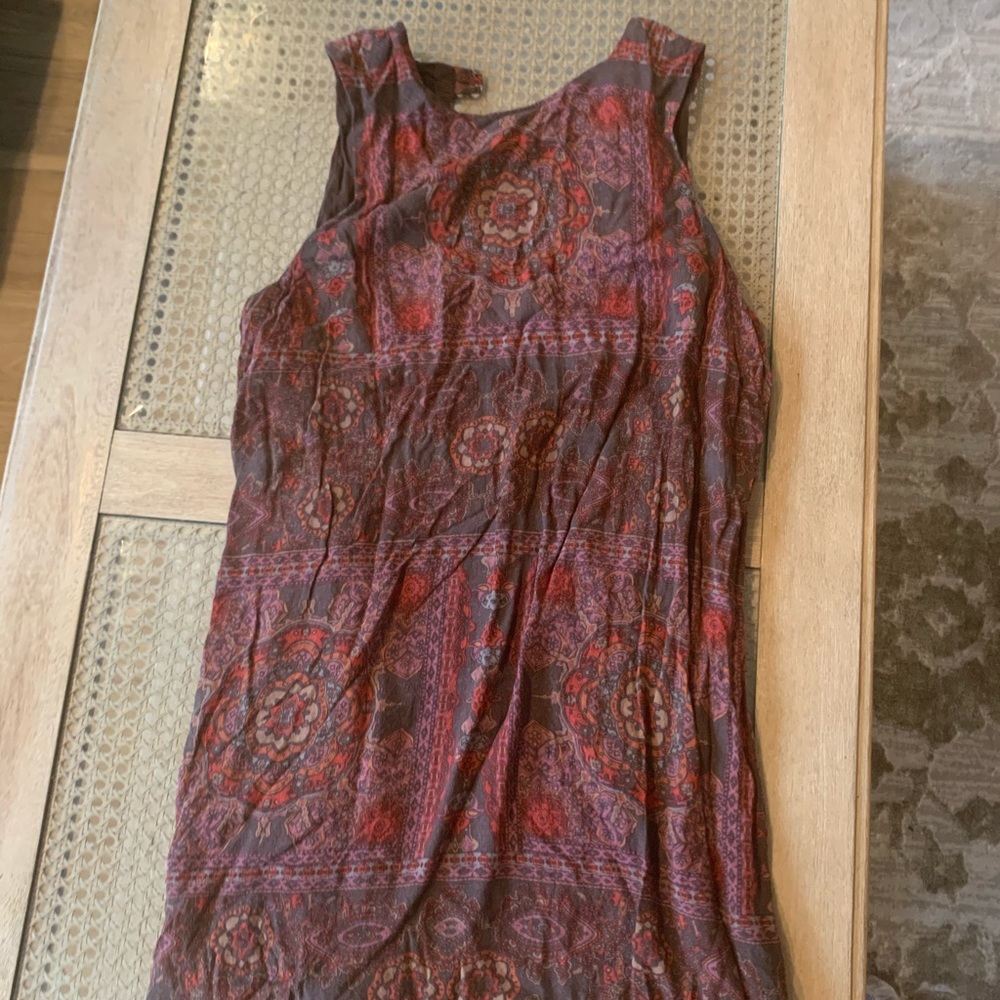 Ecoté printed mini dress